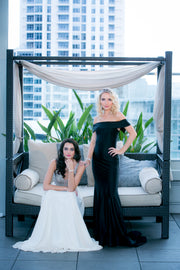 Off the Shoulder Formal Gown